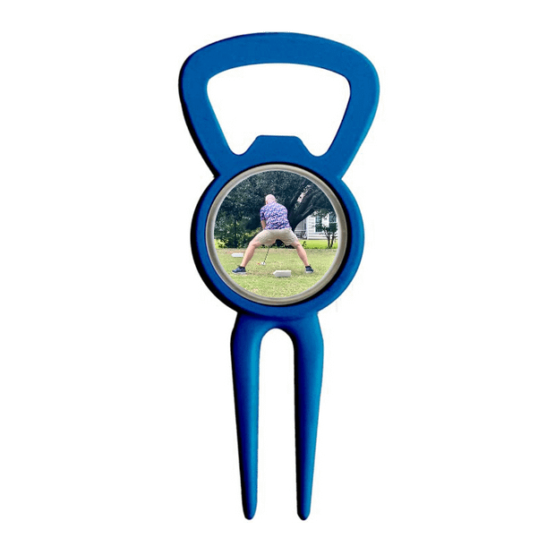 Divot Tool Bottle Opener Navy Blue