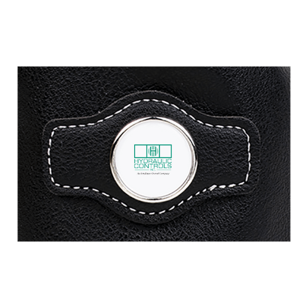 Synthetic leather drawstring pouch - Black