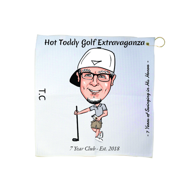 Custom 16" x 16" Waffle Golf Towel