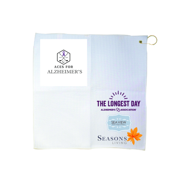 Custom 16" x 16" Waffle Golf Towel