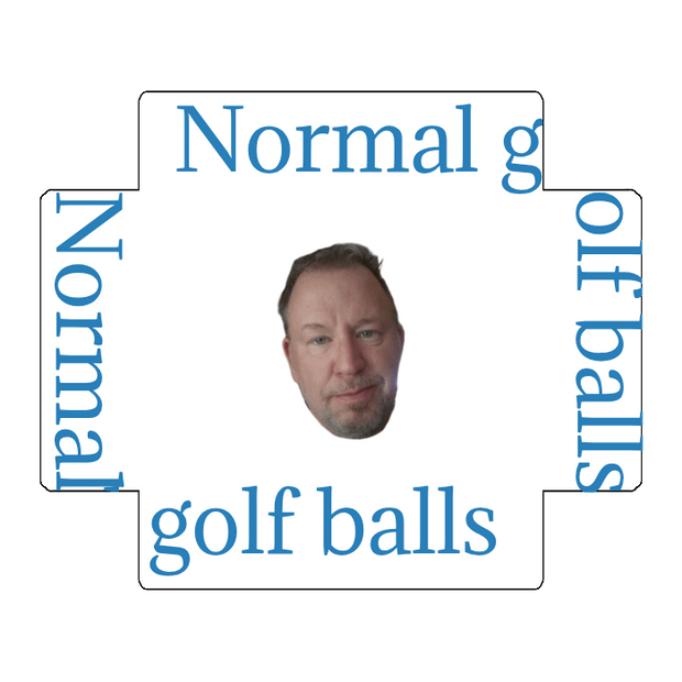 Custom Golf Ball Dozen Box Lid