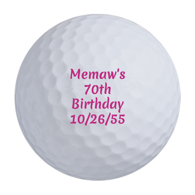Custom Callaway Supersoft Golf Balls One Dozen