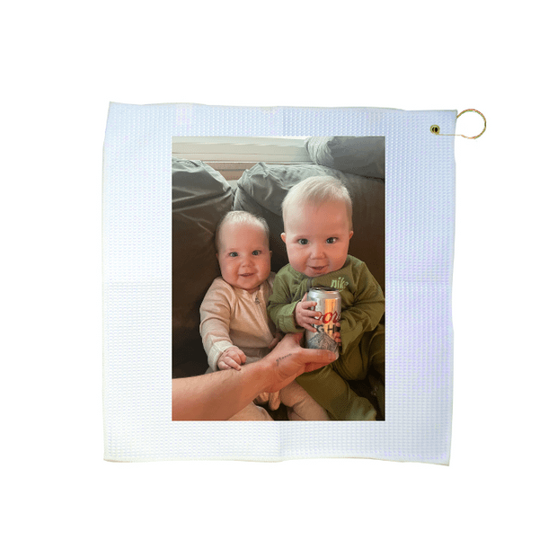 Custom 16" x 16" Waffle Golf Towel