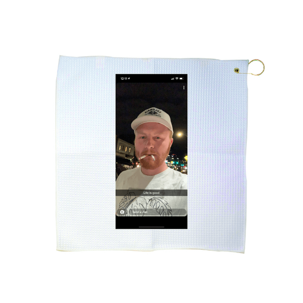 Custom 16" x 16" Waffle Golf Towel