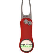 Red Pitchfix Hybrid 2.0 Divot Tool