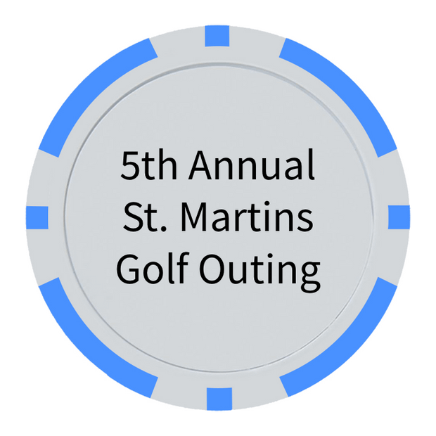 Light Blue Poker Chips