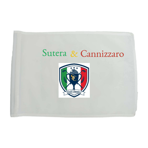 Golf Flag - White
