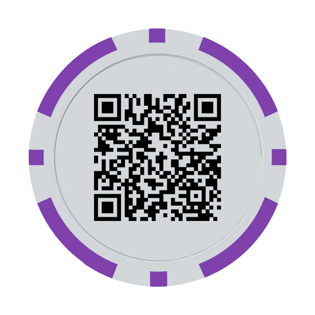 Purple Poker Chip