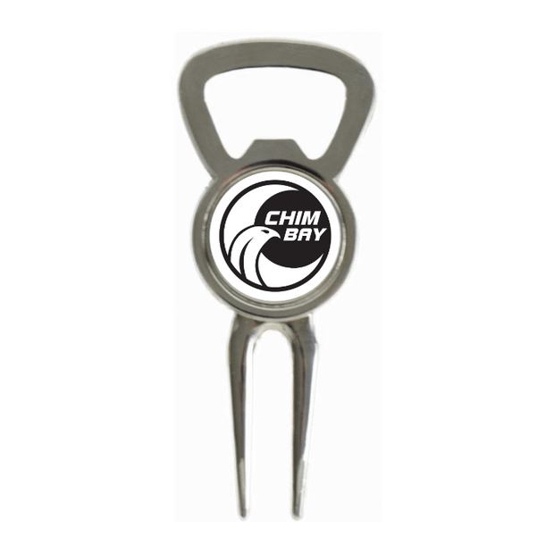 Divot Tool Bottle Opener Shiny Silver