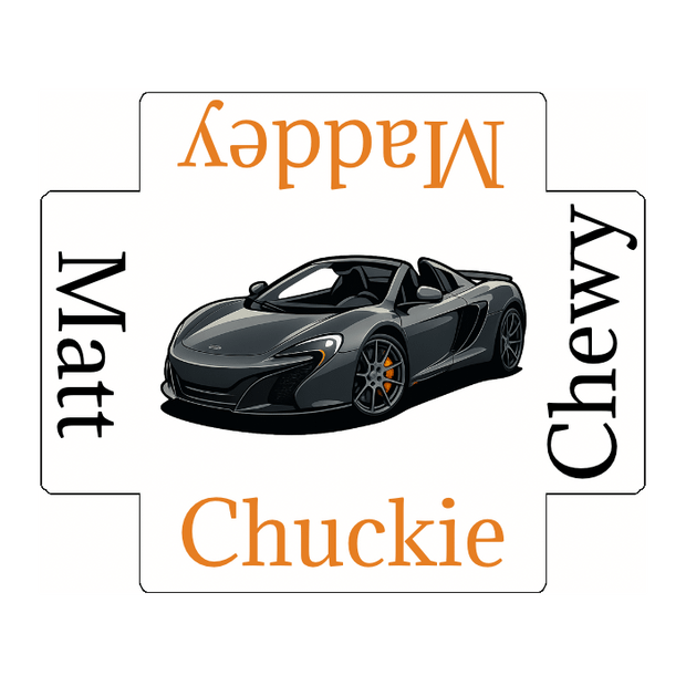 Custom Golf Ball Dozen Box Lid