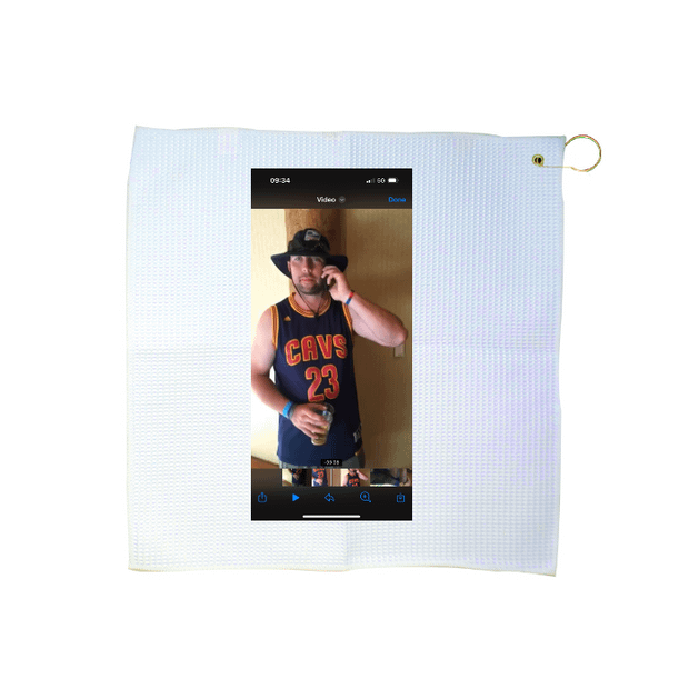 Custom 16" x 16" Waffle Golf Towel