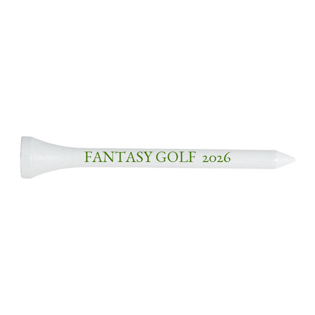 White Wood Golf Tees - 50 PACK