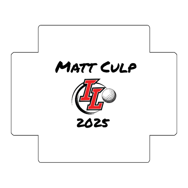 Custom Golf Ball Dozen Box Lid