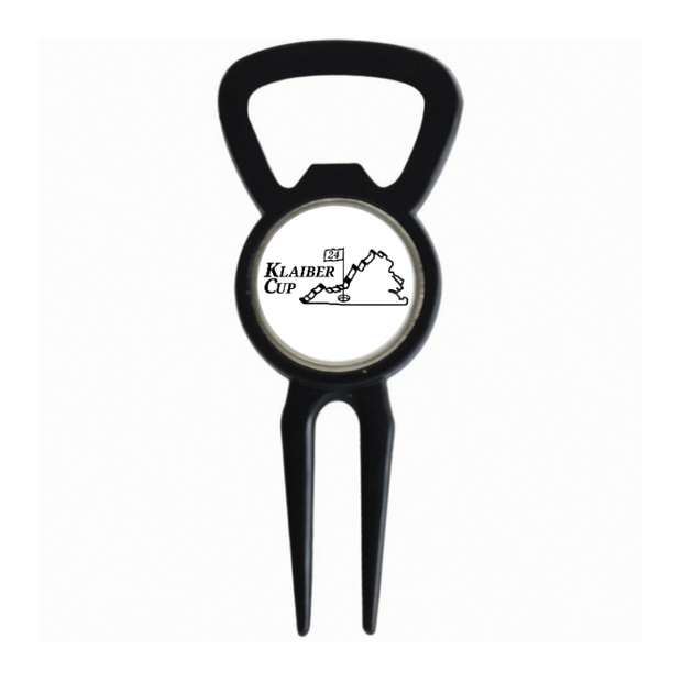 Divot Tool Bottle Opener Black