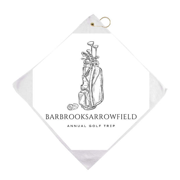 Custom 16" x 16" Golf Towel