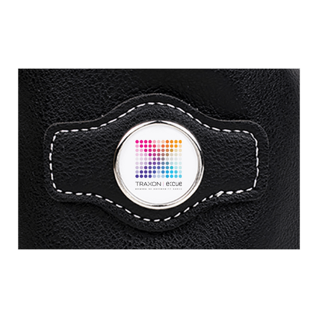 Synthetic leather drawstring pouch - Black