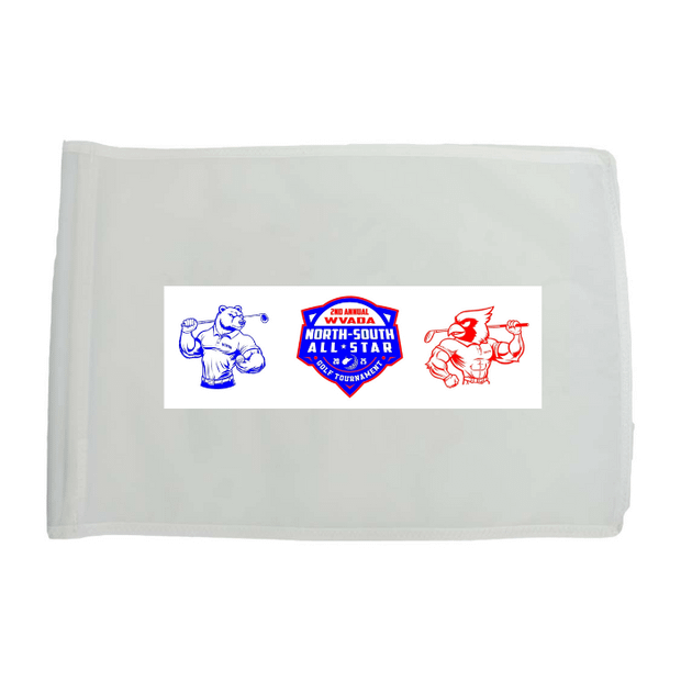 Golf Flag - White