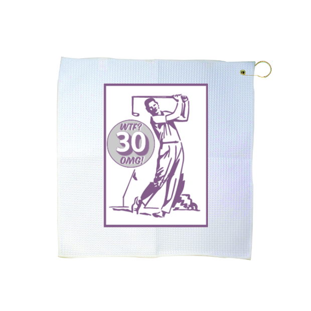 Custom 16" x 16" Waffle Golf Towel