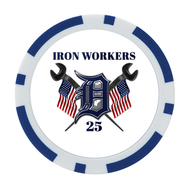 30 Blue Poker Chips in Tube