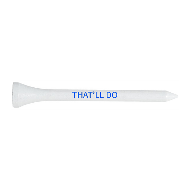 White Wood Golf Tees - 50 PACK