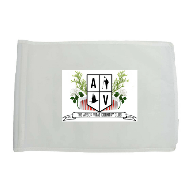 Golf Flag - White