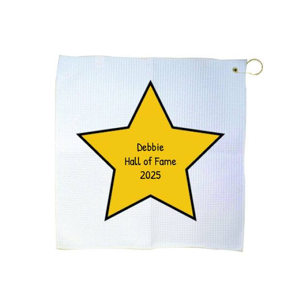 Custom 16" x 16" Waffle Golf Towel
