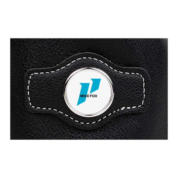 Synthetic leather drawstring pouch - Black