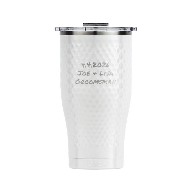 27 Oz Orca Chaser W/Sleeve of TaylorMade Distance Plus Laser Engraved
