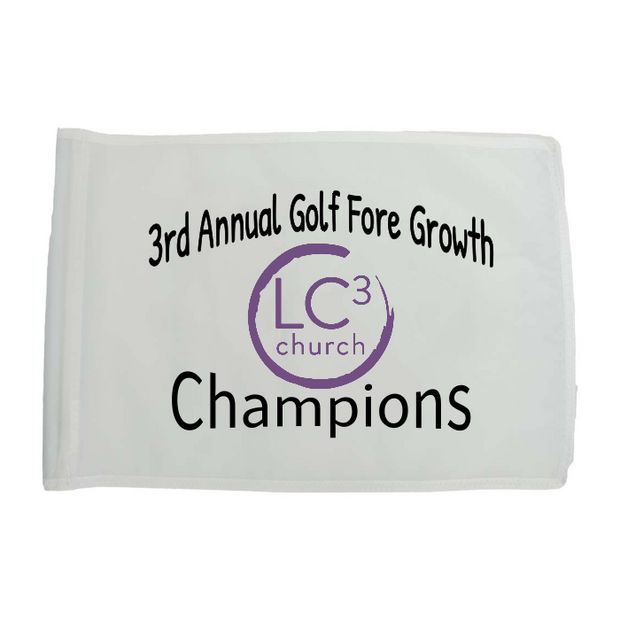 Golf Flag - White