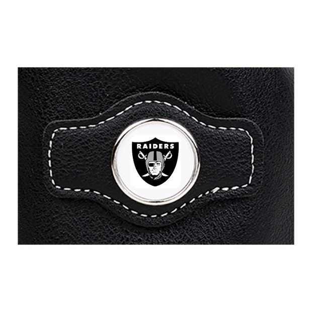 Synthetic leather drawstring pouch - Black