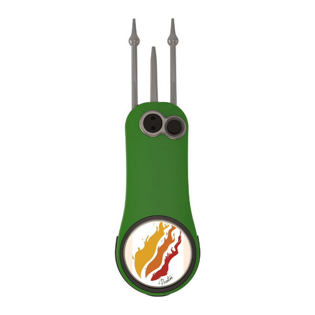 Green Pitchfix Fusion 2.5 Divot Tool