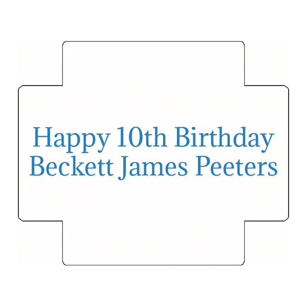 Custom Golf Ball Dozen Box Lid