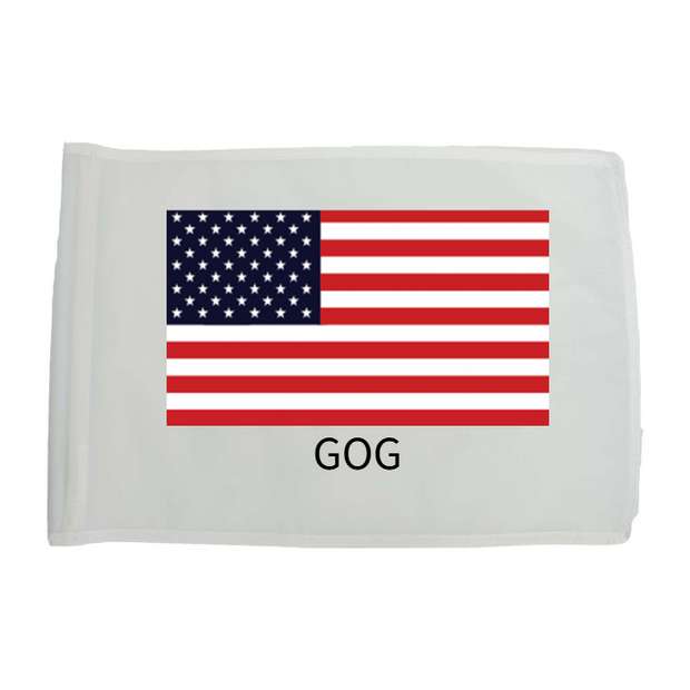 Golf Flag - White