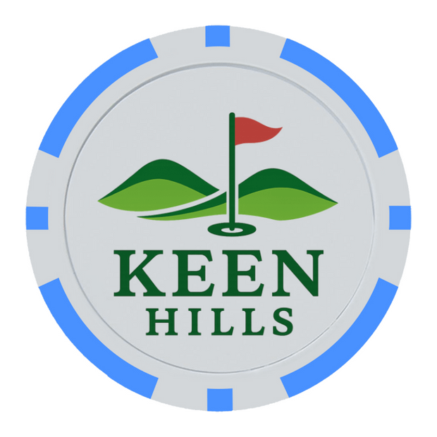 Light Blue Poker Chips