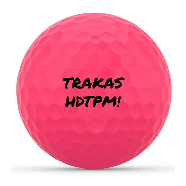 Custom Printed Callaway Supersoft Matte Pink Golf Balls