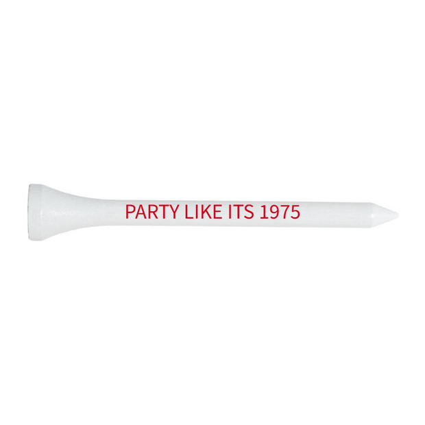 White Wood Golf Tees - 50 PACK