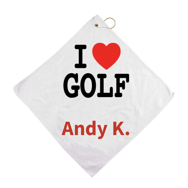 Custom 16" x 16" Golf Towel