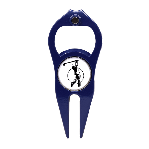 Navy Hat Trick 6 in 1 Divot Tool