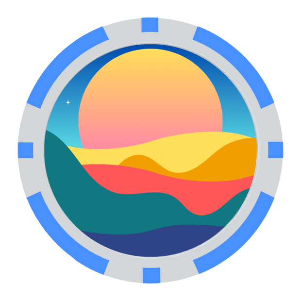 Light Blue Poker Chips