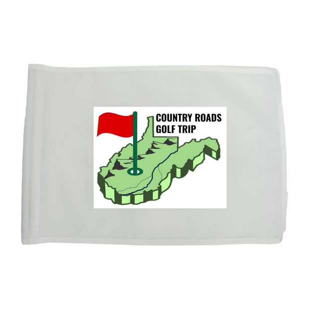 Golf Flag - White