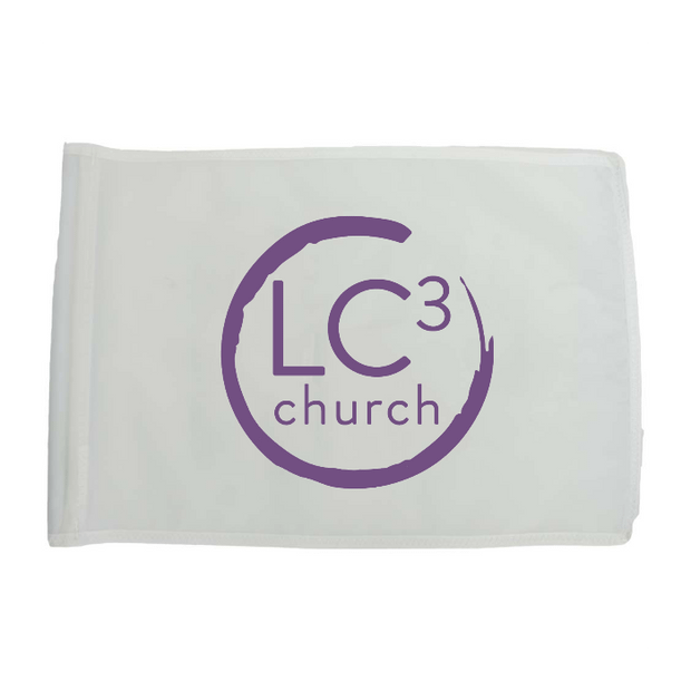 Golf Flag - White
