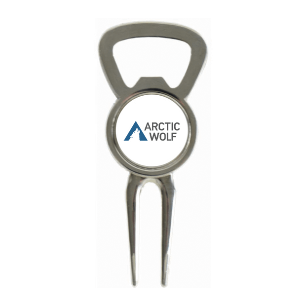 Divot Tool Bottle Opener Shiny Silver