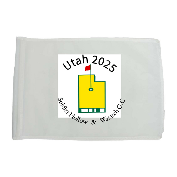 Golf Flag - White