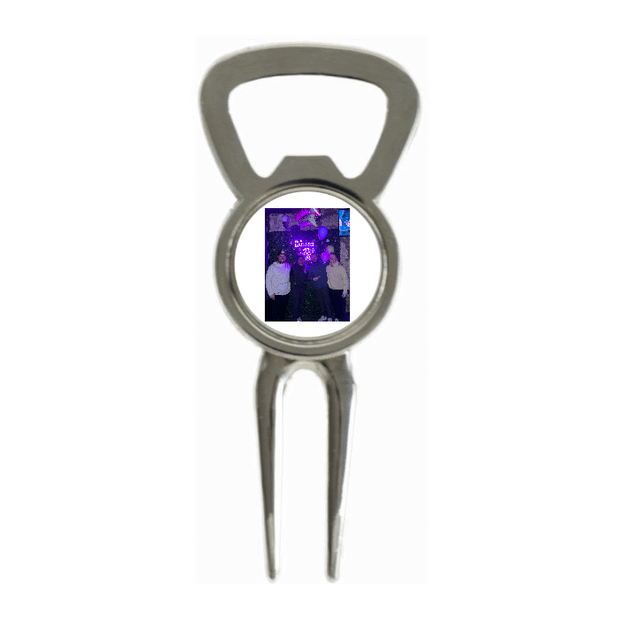 Divot Tool Bottle Opener Shiny Silver