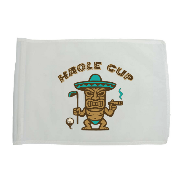 Golf Flag - White
