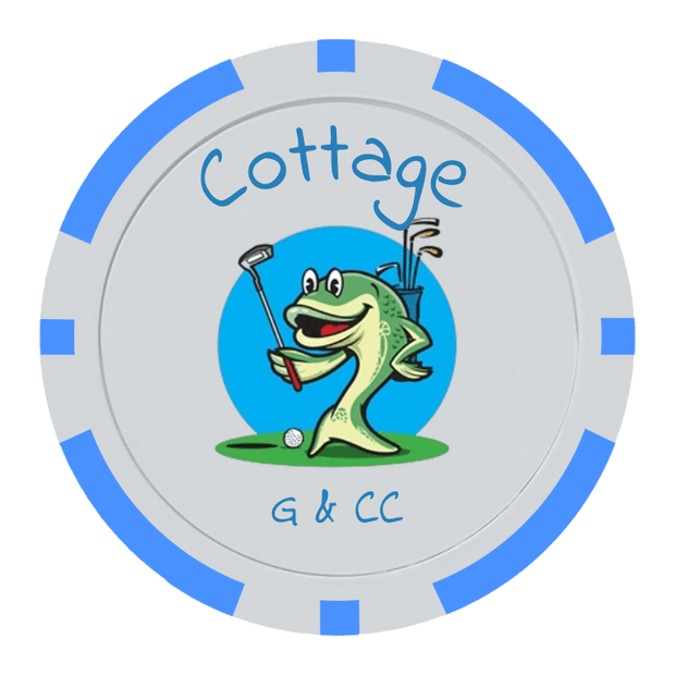 Light Blue Poker Chips