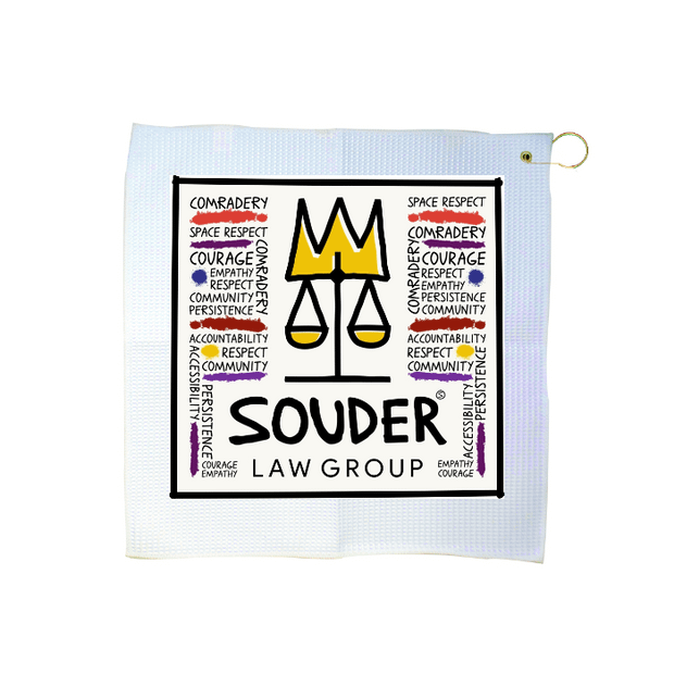 Custom 16" x 16" Waffle Golf Towel