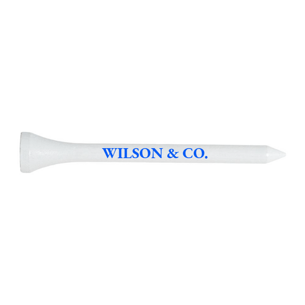 White Wood Golf Tees - 100 PACK