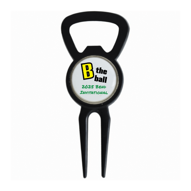 Divot Tool Bottle Opener Black