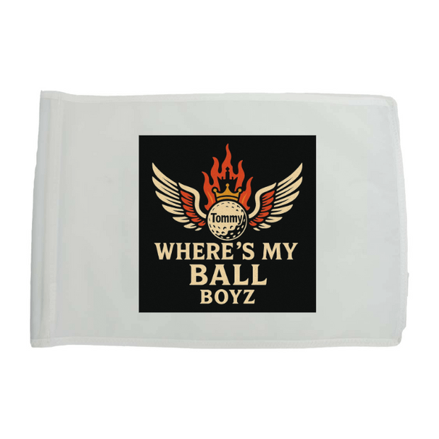 Golf Flag - White